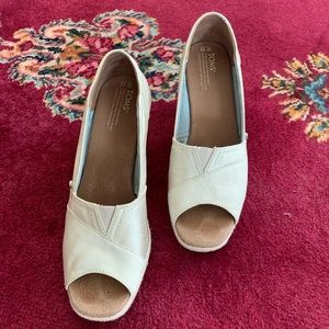 Gold Toms Wedge Heels - Size 10